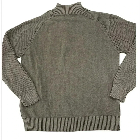 Blue Brand Taupe Cotton Cable Knit Soft Stretch Sweater/Cardigan Men’s Size XXL - Picture 2 of 5